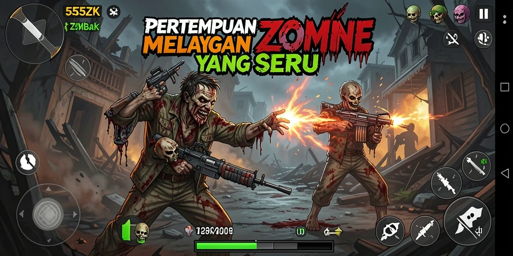 Antarmuka permainan 555ZK yang menarik dan intuitif.