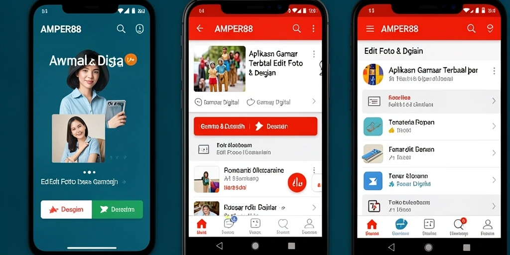 Tampilan antarmuka AMPER88 yang elegan dan fungsional