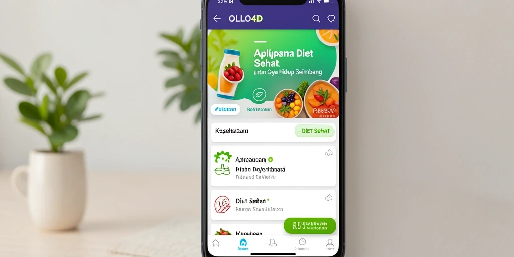 Antarmuka aplikasi OLLO4D yang sederhana dan informatif.