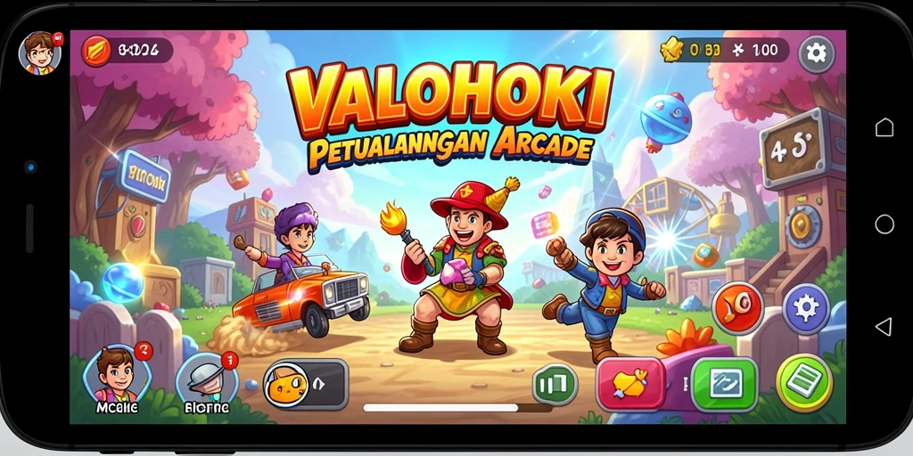 Antarmuka permainan <strong>VALOHOKI</strong> yang menarik dan penuh warna.