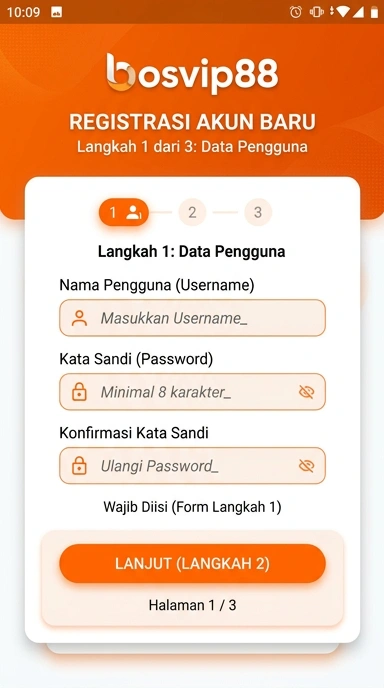 Panduan Registrasi Akun Baru bosvip88 untuk Android